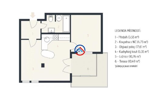 Nájem bytu 2+kk…Bacherova 15