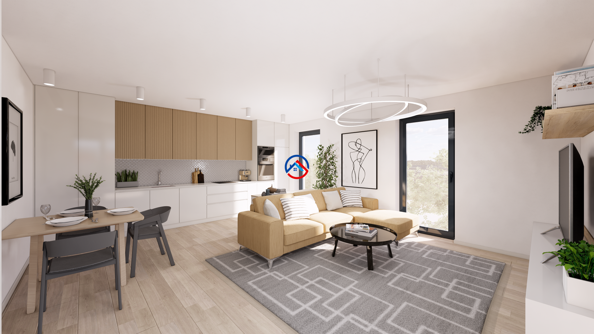 Prodej bytu B2A 2kk s terasou, Brodek u Přerova