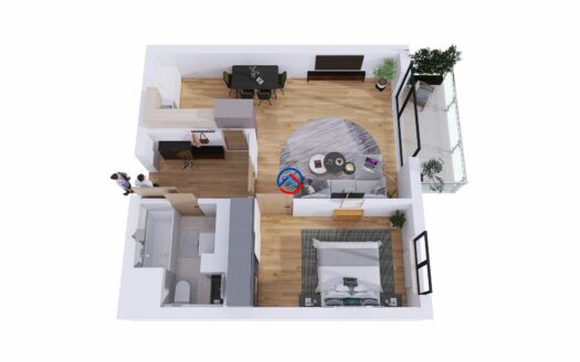 Pronájem bytu 2+kk 52,4 m2, Tř. Jiřího Pelikána